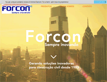 Tablet Screenshot of forcon.com.br